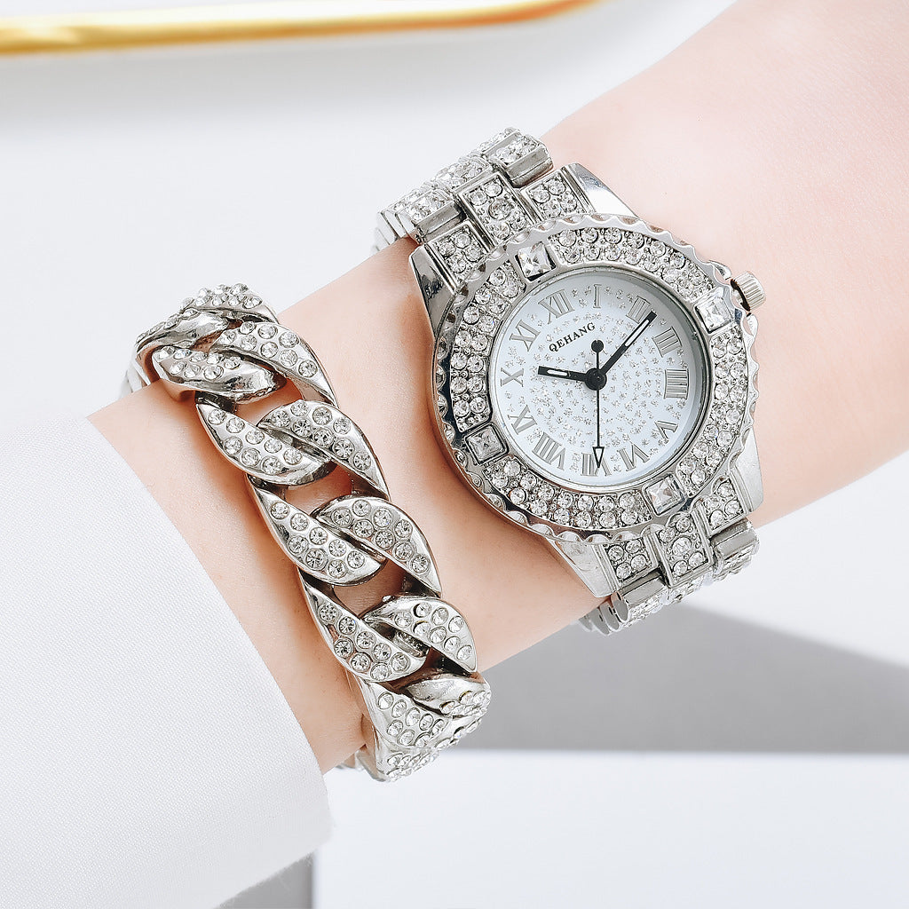 Kavio New Women's Suit Bracelet Fashion Exquisite With Diamond English Watch
