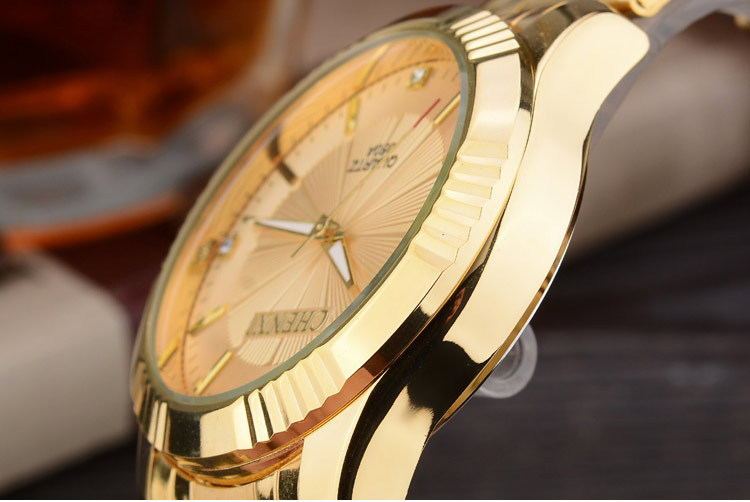 Kavio Luxury Brand Man Gold Dress Watches Stainless Steel