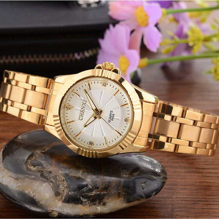 Kavio Luxury Brand Man Gold Dress Watches Stainless Steel