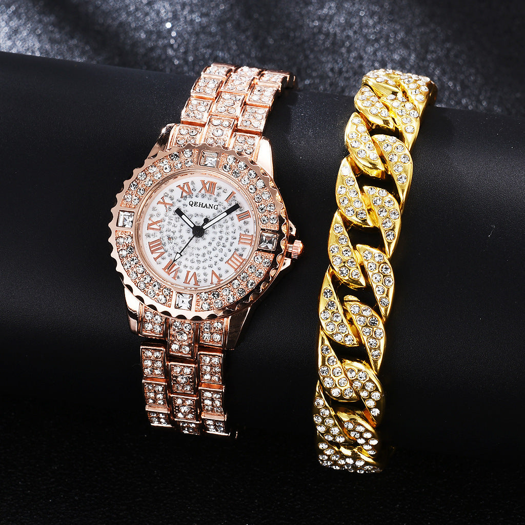 Kavio New Women's Suit Bracelet Fashion Exquisite With Diamond English Watch