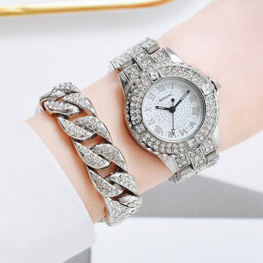 Kavio New Women's Suit Bracelet Fashion Exquisite With Diamond English Watch